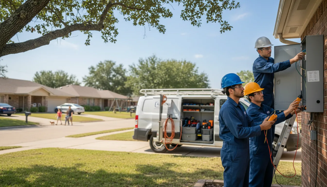 Certified electrician providing emergency electrical services in Coyle, OK